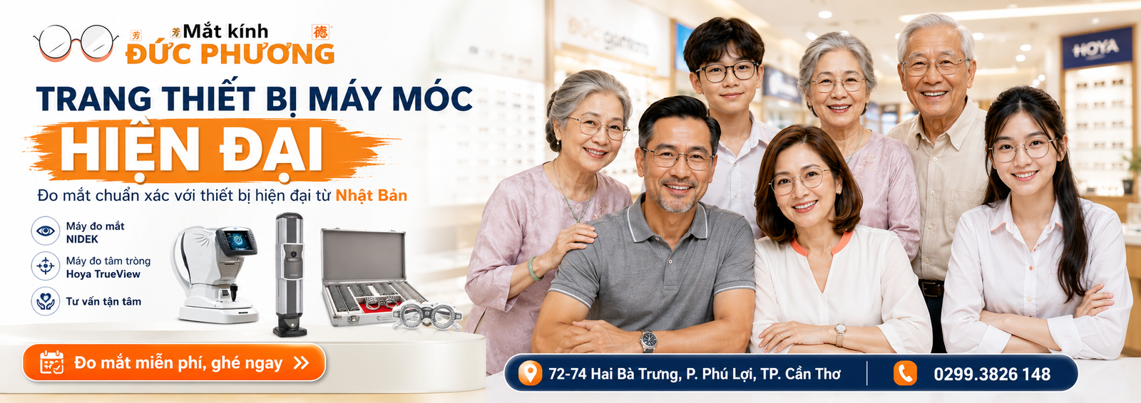 Mắt kính Đức Phương Sóc Trăng - đo mắt và cắt kính chuyên nghiệp