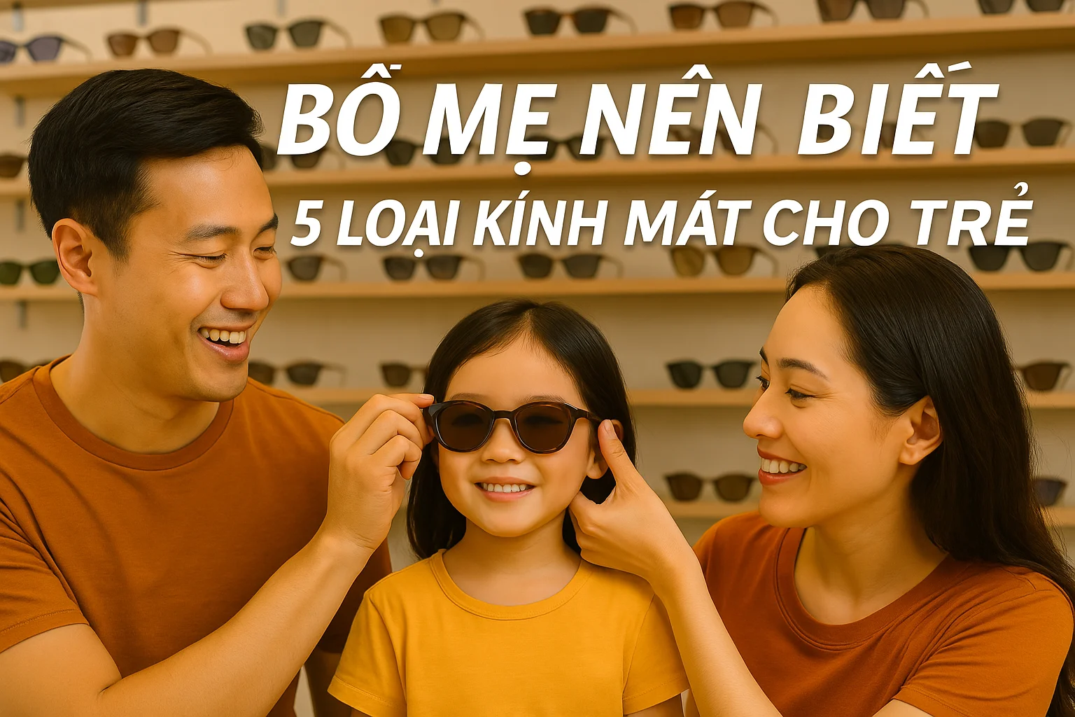 Bố mẹ nên biết: 5 loại kính mát trẻ em an toàn cho bé yêu trong mùa hè