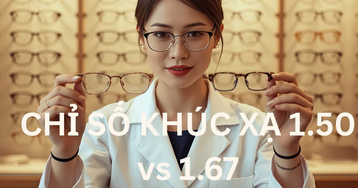 Kính cận dày không còn là nỗi lo – Hiểu về chiết suất tròng kính để chọn đúng và đẹp