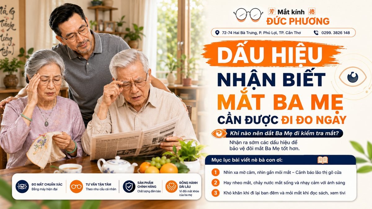 Dấu Hiệu nhận biết mắt người nhà cần đi đo ngay