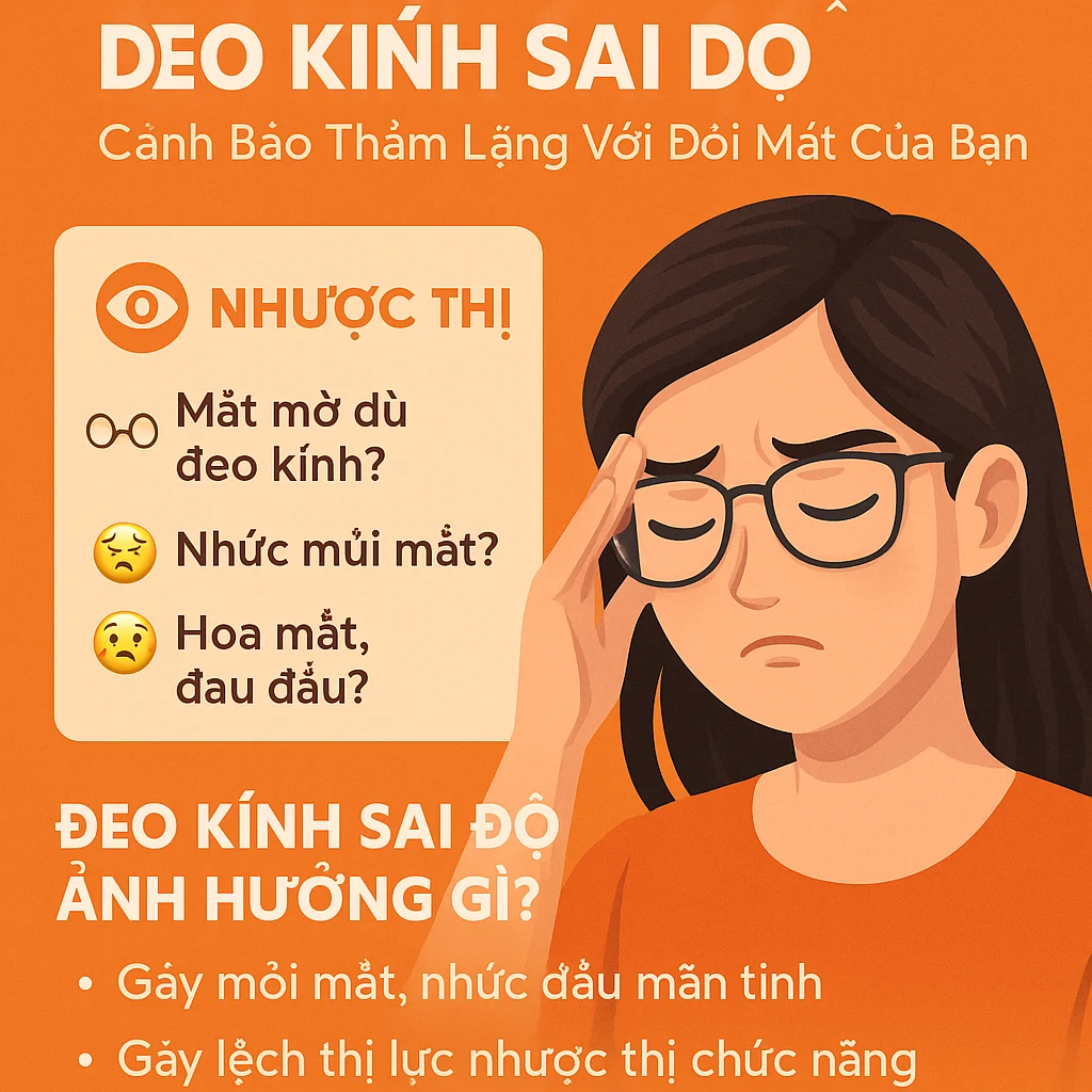 Nhược thị và tác hại khi đeo kính sai độ – Cảnh báo thầm lặng với đôi mắt của bạn